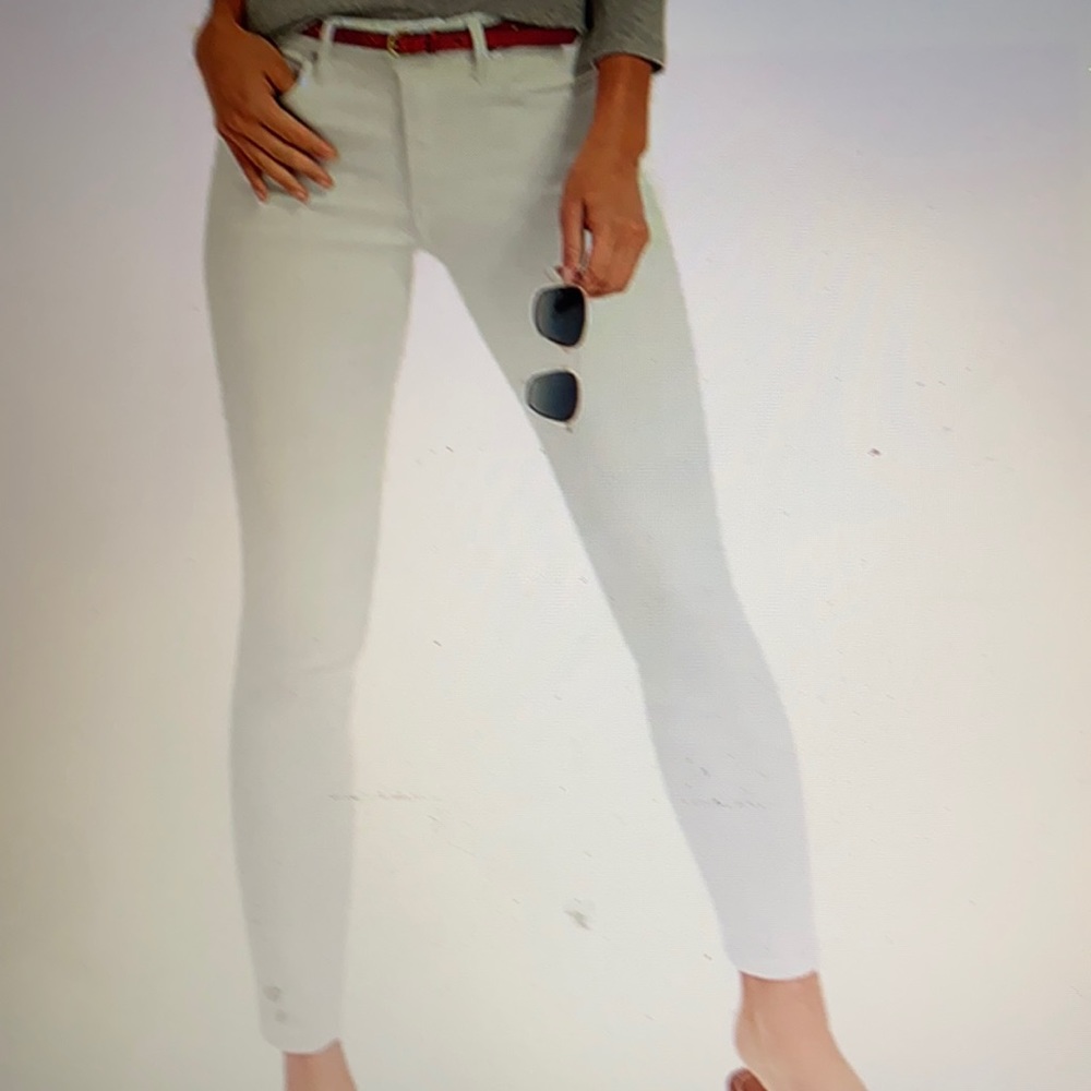 NWT Vineyard Vines high rise skinny ankle white denim jeans size 28